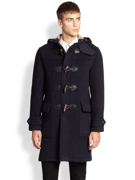 duffle coat mens burberry|burberry men's cashmere overcoat.